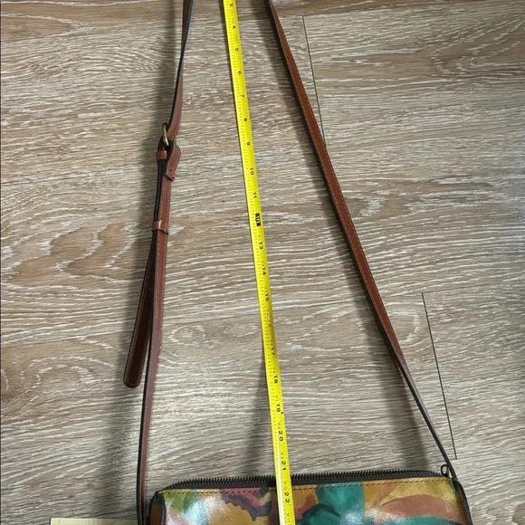 New! Patricia Nash watercolor butterfly Vallata crossbody bag, genuine leather - Picture 14 of 16